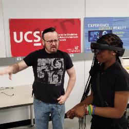 Image of Student using vr